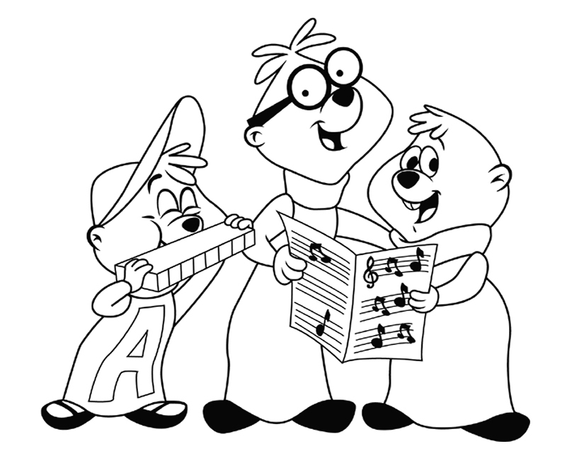 Malvorlage: Alvin und die Chipmunks (Animierte Filme) #128300 - Kostenlose Malvorlagen zum Ausdrucken