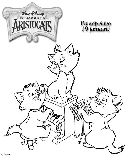 Malvorlage: Aristokaten (Animierte Filme) #26920 - Kostenlose Malvorlagen zum Ausdrucken