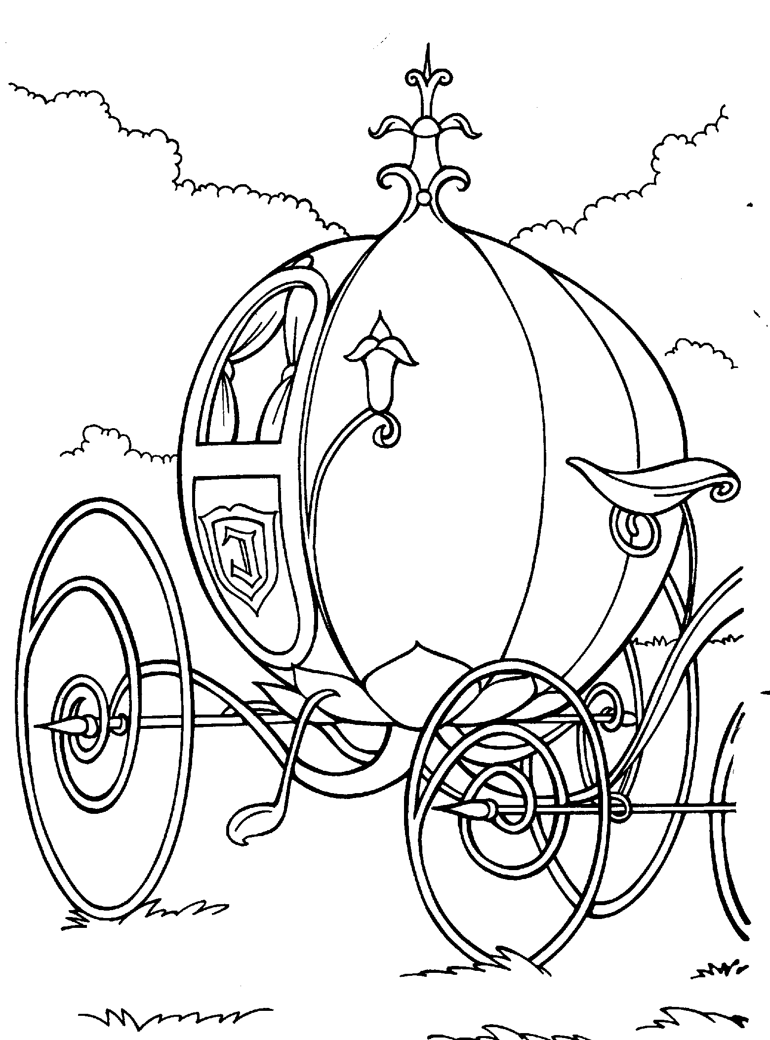 Malvorlage: Aschenputtel (Animierte Filme) #129590 - Kostenlose Malvorlagen zum Ausdrucken