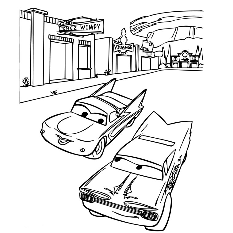 Malvorlage: Autos (Animierte Filme) #132607 - Kostenlose Malvorlagen zum Ausdrucken