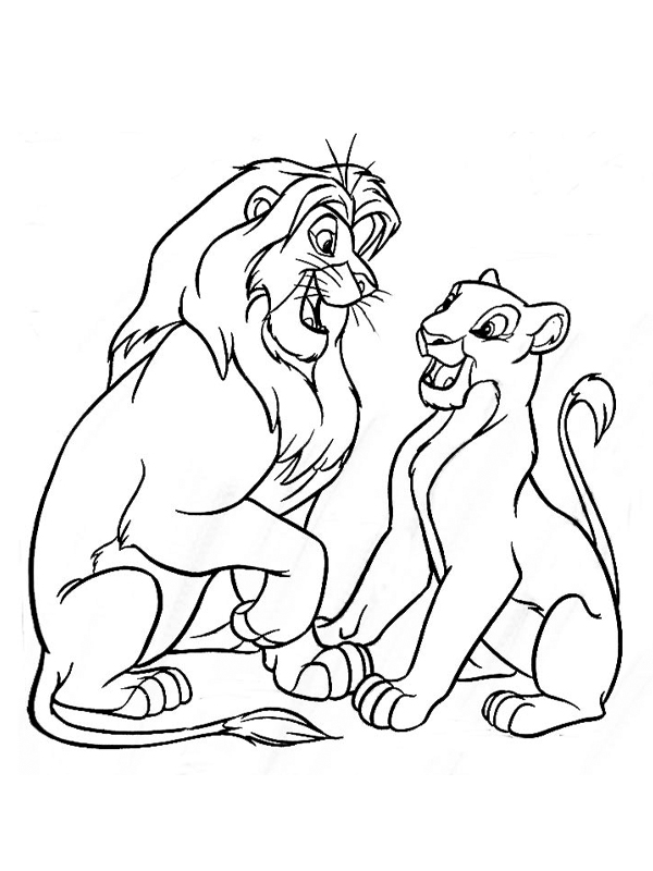 Malvorlage: Der König der Löwen (Animierte Filme) #73778 - Kostenlose Malvorlagen zum Ausdrucken