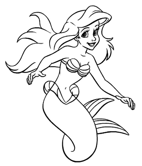 Malvorlage: Die kleine Meerjungfrau (Animierte Filme) #127233 - Kostenlose Malvorlagen zum Ausdrucken