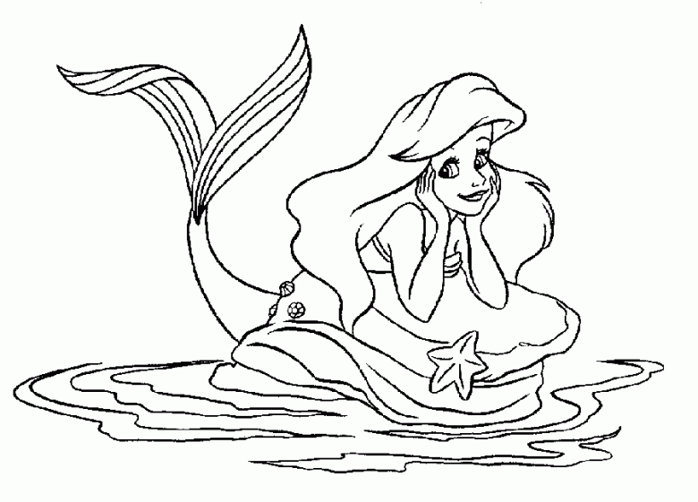 Malvorlage: Die kleine Meerjungfrau (Animierte Filme) #127260 - Kostenlose Malvorlagen zum Ausdrucken