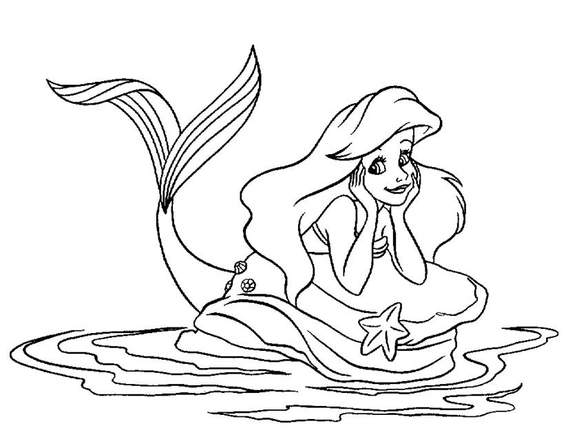 Malvorlage: Die kleine Meerjungfrau (Animierte Filme) #127295 - Kostenlose Malvorlagen zum Ausdrucken