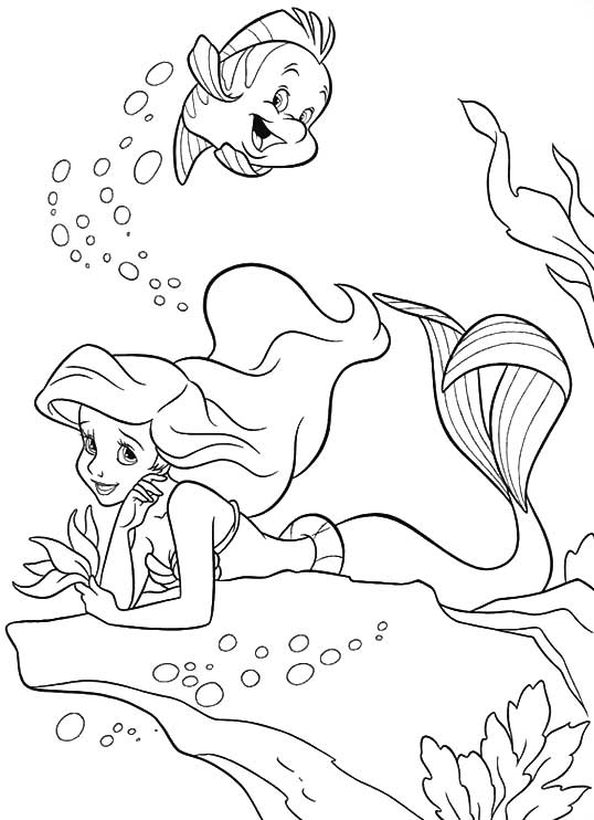 Malvorlage: Die kleine Meerjungfrau (Animierte Filme) #127314 - Kostenlose Malvorlagen zum Ausdrucken