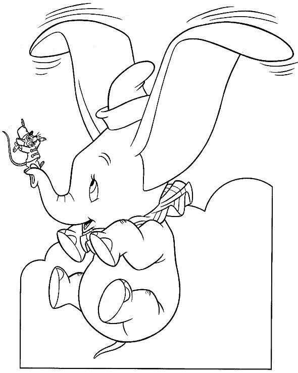Malvorlage: Dumbo (Animierte Filme) #170576 - Kostenlose Malvorlagen zum Ausdrucken