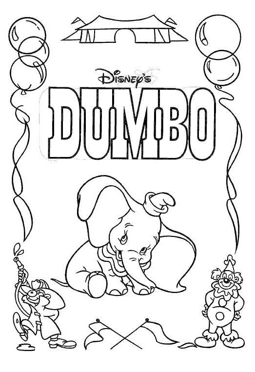 Malvorlage: Dumbo (Animierte Filme) #170604 - Kostenlose Malvorlagen zum Ausdrucken