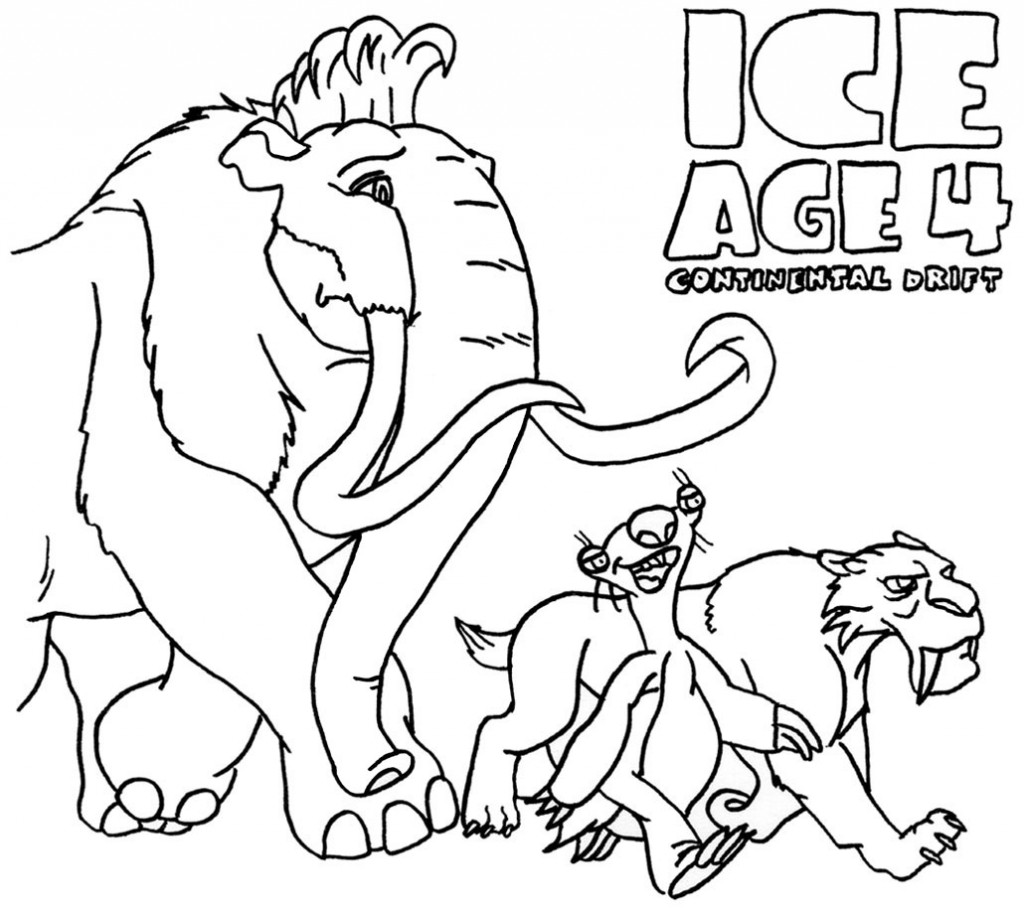 Malvorlage: Eiszeit (Animierte Filme) #71544 - Kostenlose Malvorlagen zum Ausdrucken