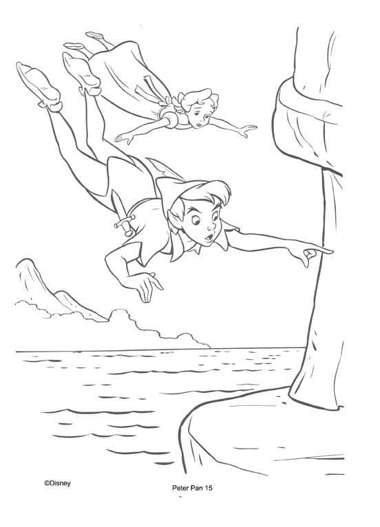Malvorlage: Peter Pan (Animierte Filme) #128859 - Kostenlose Malvorlagen zum Ausdrucken