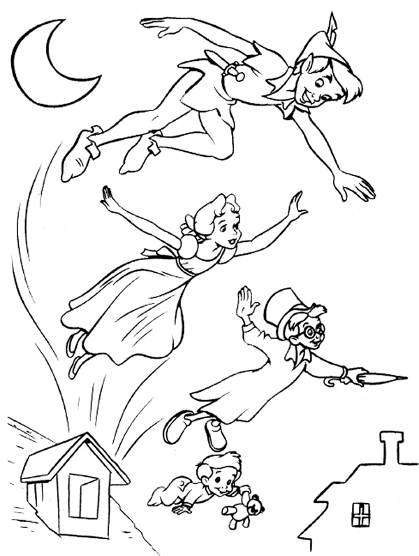 Malvorlage: Peter Pan (Animierte Filme) #128914 - Kostenlose Malvorlagen zum Ausdrucken