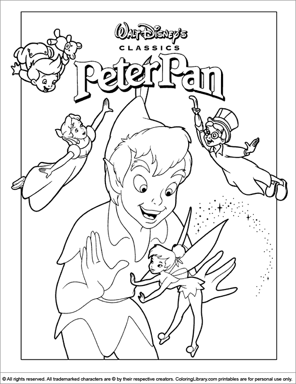Malvorlage: Peter Pan (Animierte Filme) #129007 - Kostenlose Malvorlagen zum Ausdrucken
