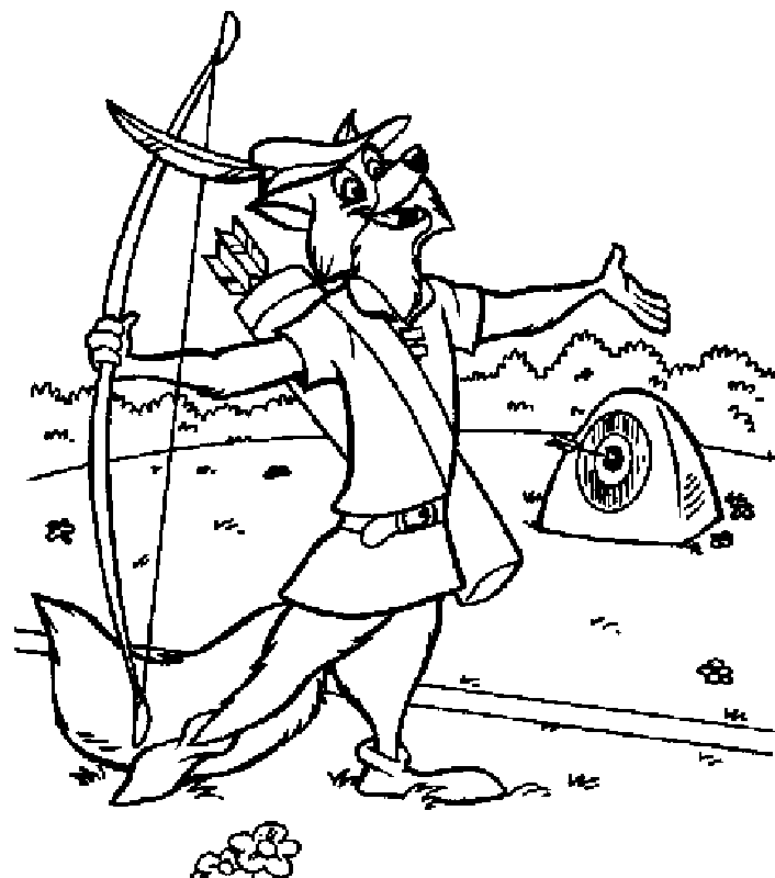 Malvorlage: Robin Hood (Animierte Filme) #133078 - Kostenlose Malvorlagen zum Ausdrucken