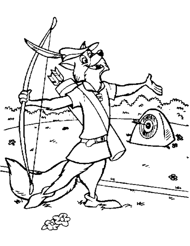Malvorlage: Robin Hood (Animierte Filme) #133084 - Kostenlose Malvorlagen zum Ausdrucken