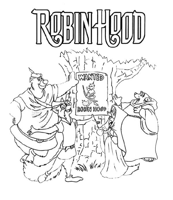 Malvorlage: Robin Hood (Animierte Filme) #133122 - Kostenlose Malvorlagen zum Ausdrucken
