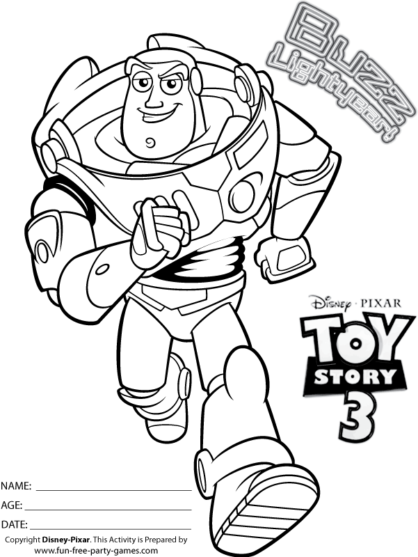 Malvorlage: Spielzeuggeschichte (Toy Story) (Animierte Filme) #72455 - Kostenlose Malvorlagen zum Ausdrucken