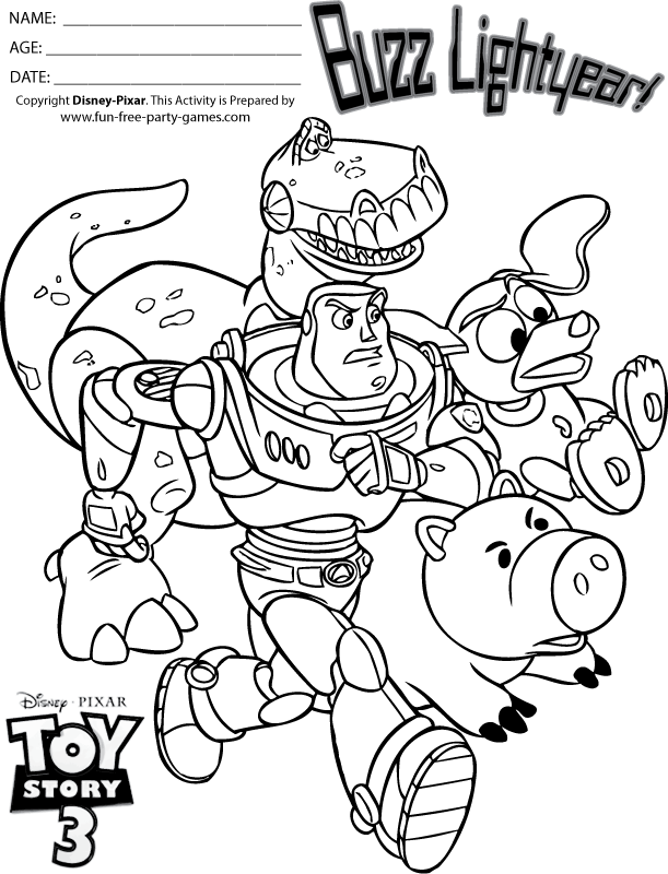 Malvorlage: Spielzeuggeschichte (Toy Story) (Animierte Filme) #72481 - Kostenlose Malvorlagen zum Ausdrucken