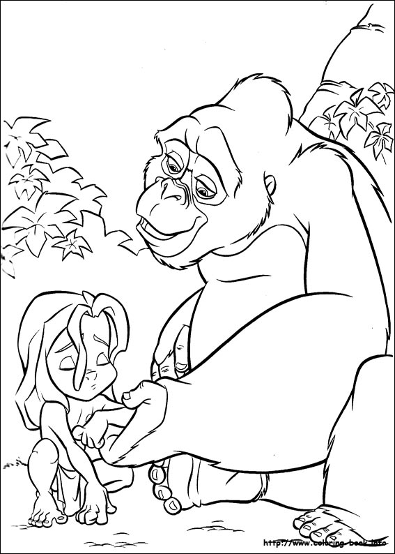 Malvorlage: Tarzan (Animierte Filme) #131148 - Kostenlose Malvorlagen zum Ausdrucken