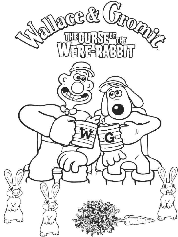 Malvorlage: Wallace und Gromit (Animierte Filme) #133460 - Kostenlose Malvorlagen zum Ausdrucken