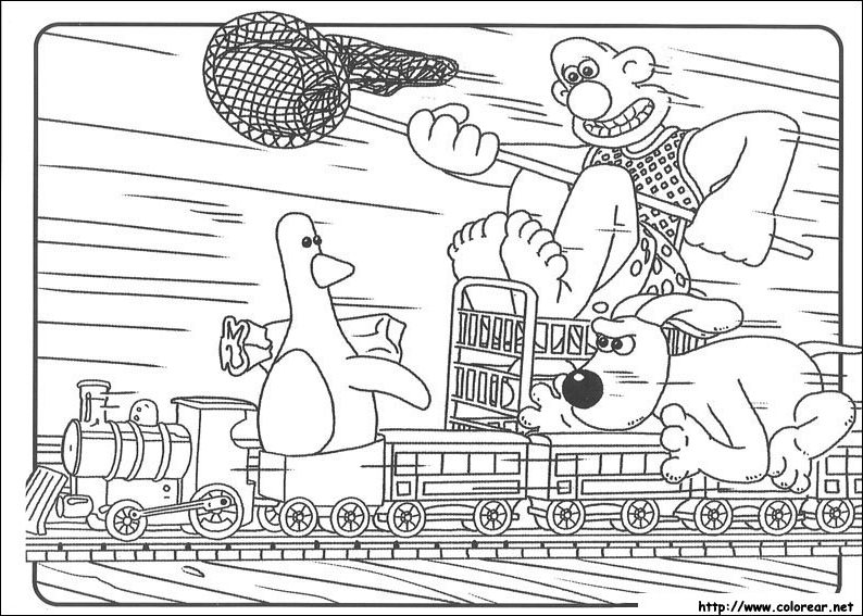 Malvorlage: Wallace und Gromit (Animierte Filme) #133478 - Kostenlose Malvorlagen zum Ausdrucken