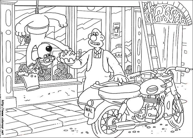 Malvorlage: Wallace und Gromit (Animierte Filme) #133479 - Kostenlose Malvorlagen zum Ausdrucken