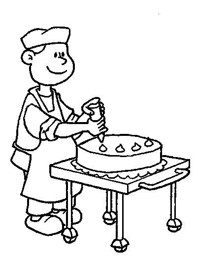 Malvorlage: Bäcker (Berufe und Berufe) #89865 - Kostenlose Malvorlagen zum Ausdrucken