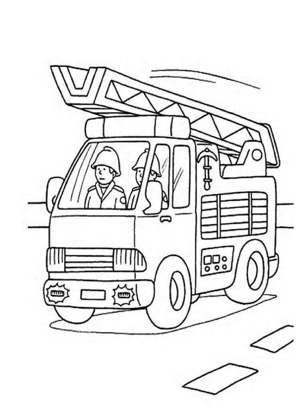Malvorlage: Feuerwehrmann (Berufe und Berufe) #105578 - Kostenlose Malvorlagen zum Ausdrucken