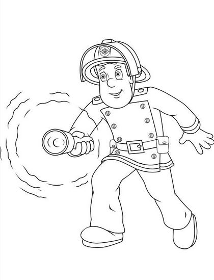 Malvorlage: Feuerwehrmann (Berufe und Berufe) #105604 - Kostenlose Malvorlagen zum Ausdrucken