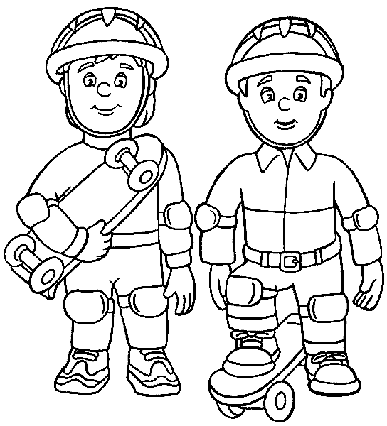Malvorlage: Feuerwehrmann (Berufe und Berufe) #105608 - Kostenlose Malvorlagen zum Ausdrucken