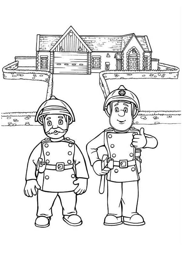 Malvorlage: Feuerwehrmann (Berufe und Berufe) #105711 - Kostenlose Malvorlagen zum Ausdrucken