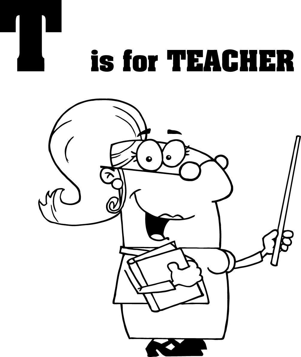 Malvorlage: Lehrer / Lehrer (Berufe und Berufe) #94215 - Kostenlose Malvorlagen zum Ausdrucken