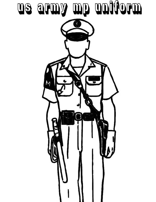 Malvorlage: Polizist (Berufe und Berufe) #105395 - Kostenlose Malvorlagen zum Ausdrucken