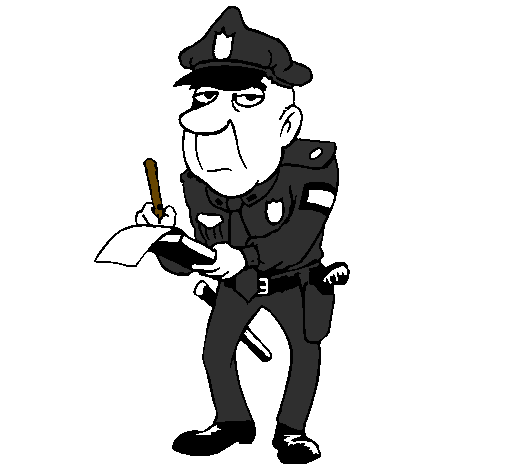 Malvorlage: Polizist (Berufe und Berufe) #105483 - Kostenlose Malvorlagen zum Ausdrucken