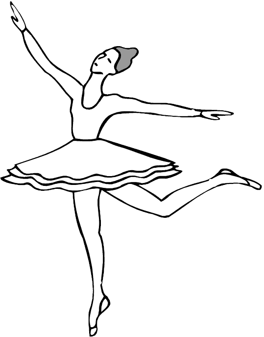 Malvorlage: Tänzerin / Tänzerin (Berufe und Berufe) #92132 - Kostenlose Malvorlagen zum Ausdrucken