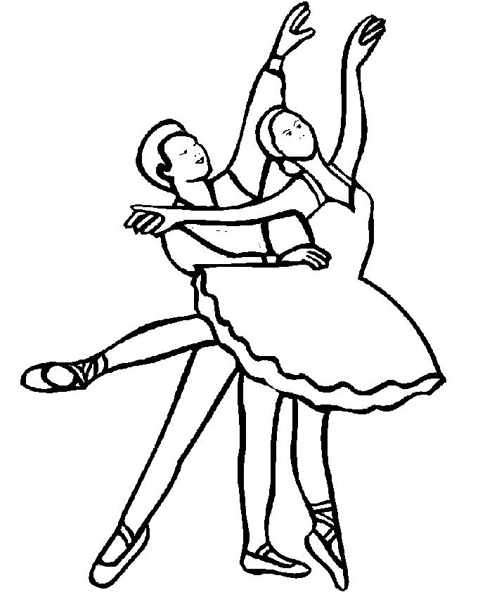 Malvorlage: Tänzerin / Tänzerin (Berufe und Berufe) #92301 - Kostenlose Malvorlagen zum Ausdrucken
