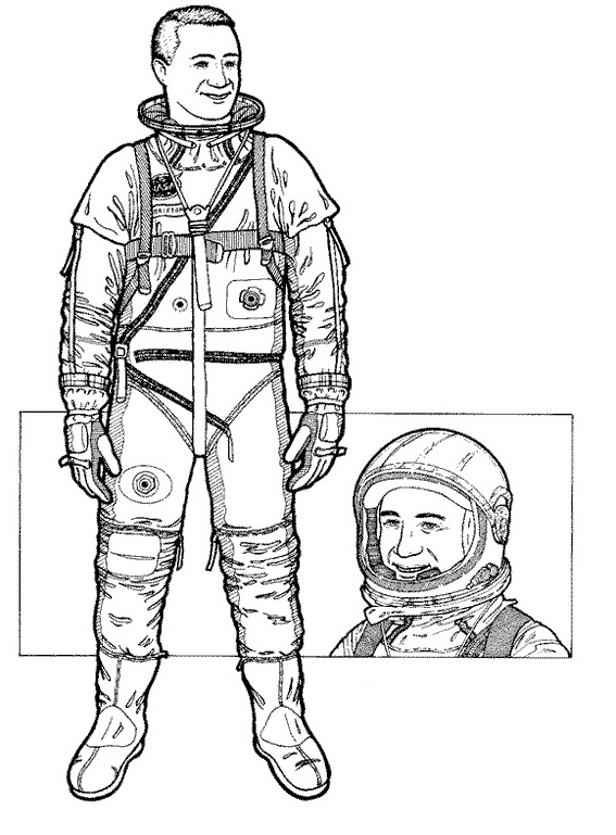 Malvorlage: Astronaut (Berufe und Karrieren) #87595 - Kostenlose Malvorlagen zum Ausdrucken