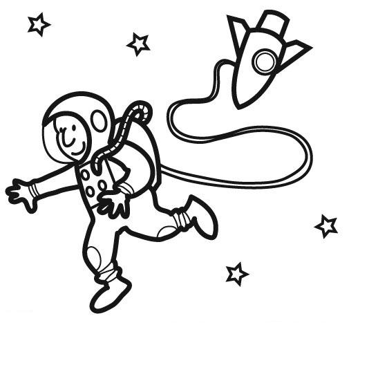Malvorlage: Astronaut (Berufe und Karrieren) #87598 - Kostenlose Malvorlagen zum Ausdrucken
