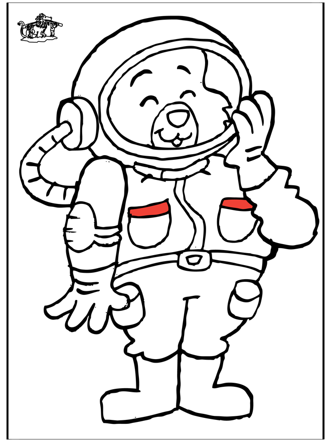 Malvorlage: Astronaut (Berufe und Karrieren) #87603 - Kostenlose Malvorlagen zum Ausdrucken
