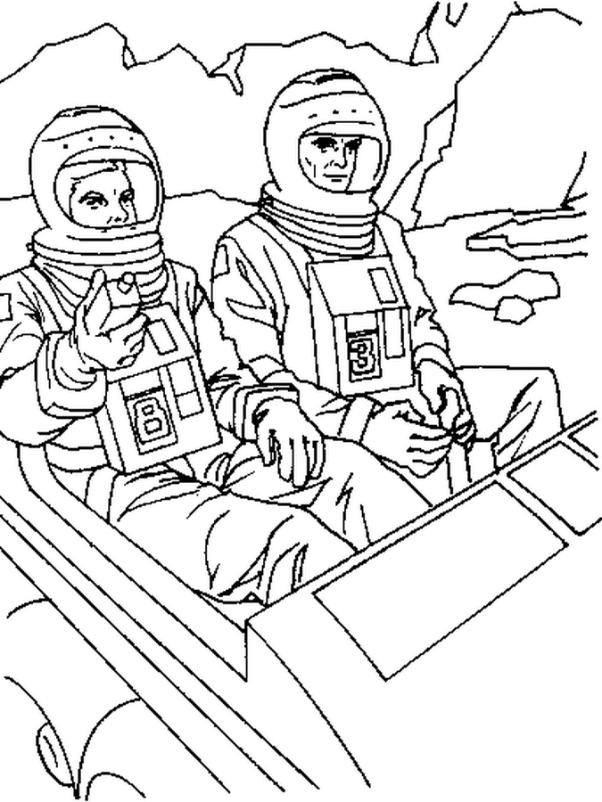 Malvorlage: Astronaut (Berufe und Karrieren) #87606 - Kostenlose Malvorlagen zum Ausdrucken
