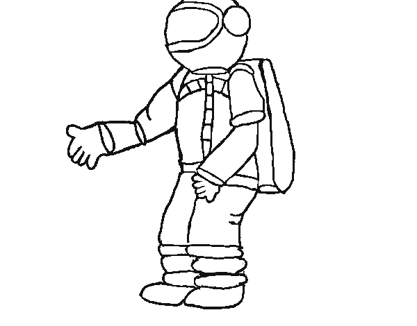 Malvorlage: Astronaut (Berufe und Karrieren) #87638 - Kostenlose Malvorlagen zum Ausdrucken