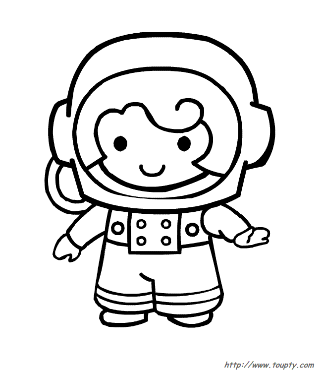 Malvorlage: Astronaut (Berufe und Karrieren) #87658 - Kostenlose Malvorlagen zum Ausdrucken