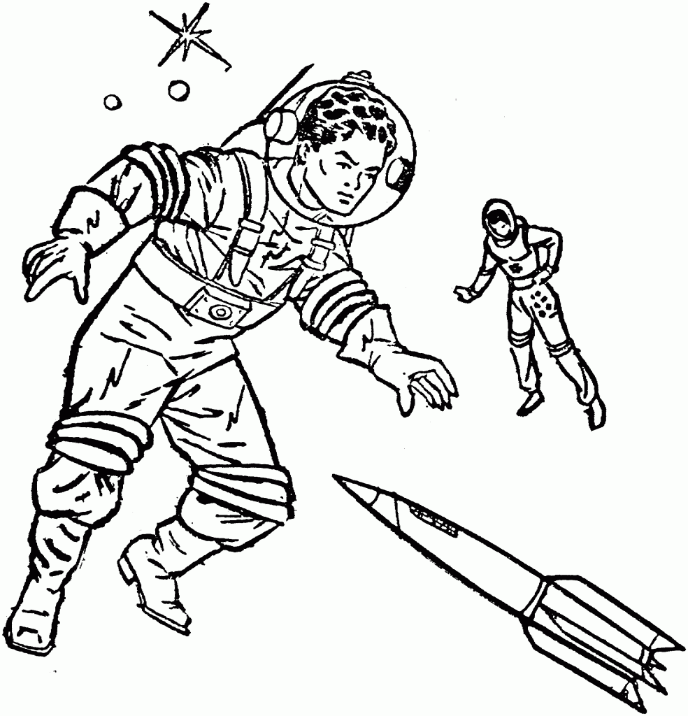 Malvorlage: Astronaut (Berufe und Karrieren) #87694 - Kostenlose Malvorlagen zum Ausdrucken