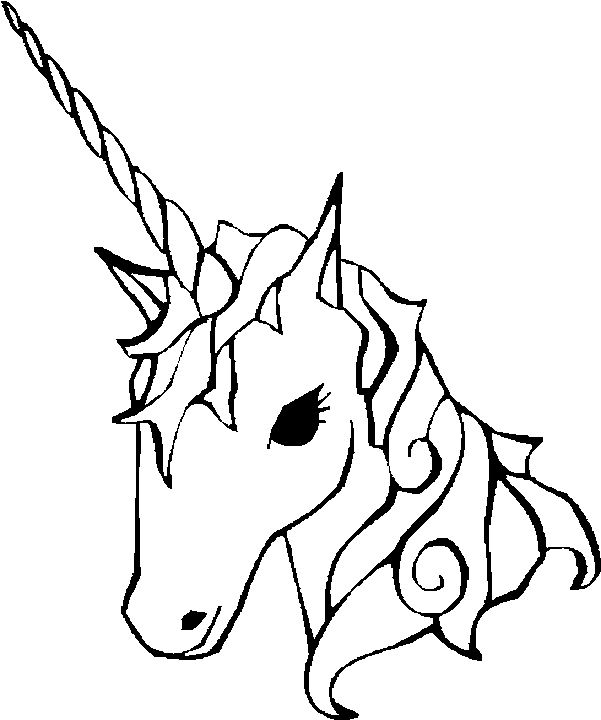Malvorlage: Einhorn (Fantasy- und Abenteuer-Charaktere) #19448 - Kostenlose Malvorlagen zum Ausdrucken
