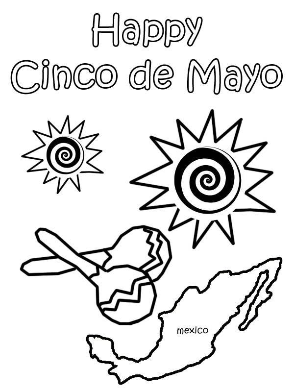 Malvorlage: Cinco de Mayo (Feiertage und besondere Anlässe) #60010 - Kostenlose Malvorlagen zum Ausdrucken