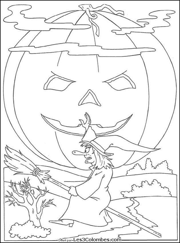 Malvorlage: Halloween (Feiertage und besondere Anlässe) #55463 - Kostenlose Malvorlagen zum Ausdrucken