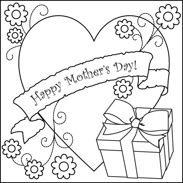 Malvorlage: Muttertag (Feiertage und besondere Anlässe) #129759 - Kostenlose Malvorlagen zum Ausdrucken
