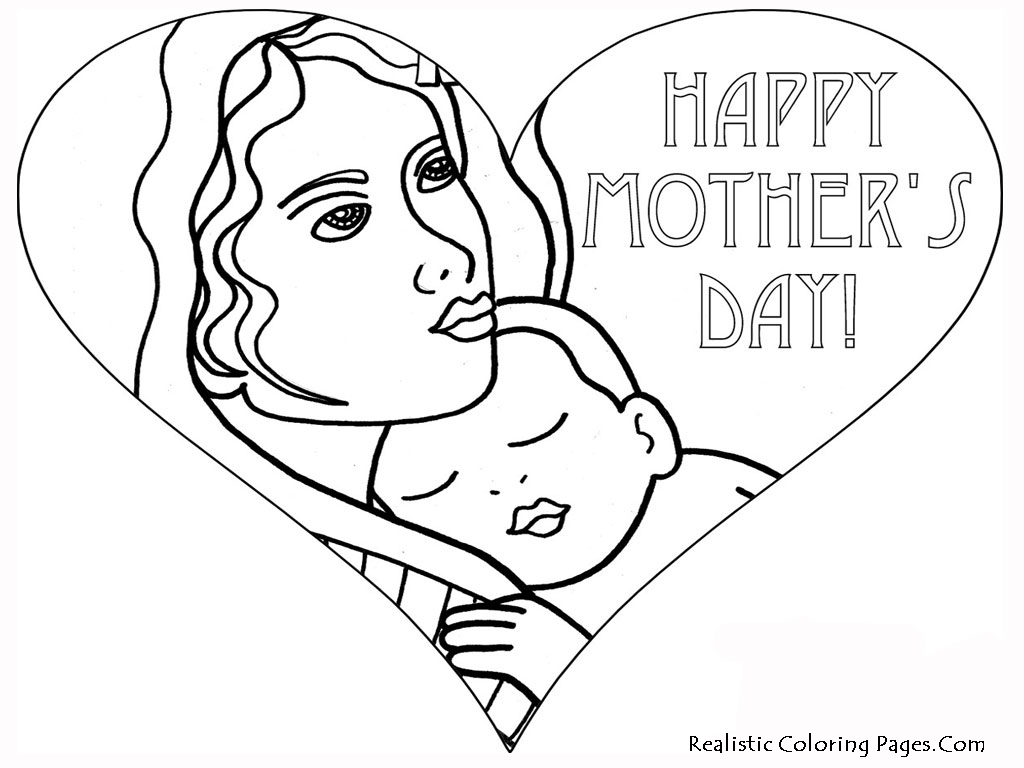 Malvorlage: Muttertag (Feiertage und besondere Anlässe) #129921 - Kostenlose Malvorlagen zum Ausdrucken