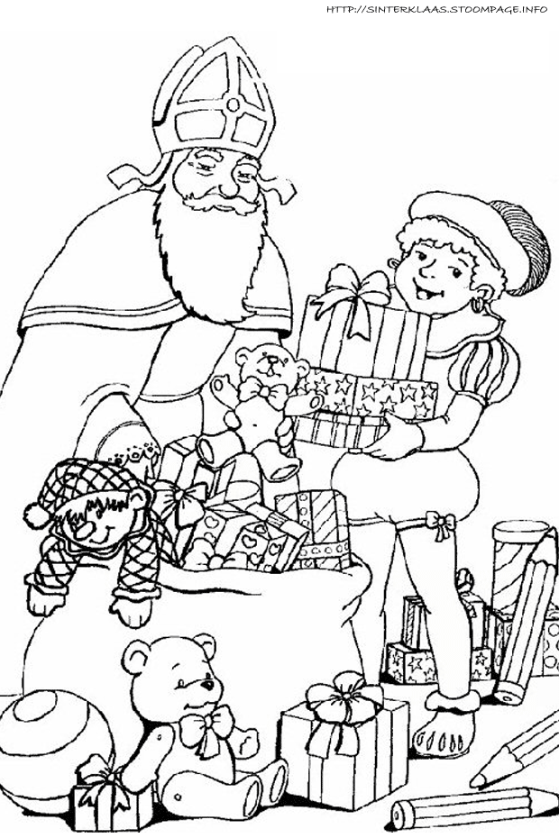 Malvorlage: Sankt Nikolaus (Feiertage und besondere Anlässe) #59169 - Kostenlose Malvorlagen zum Ausdrucken