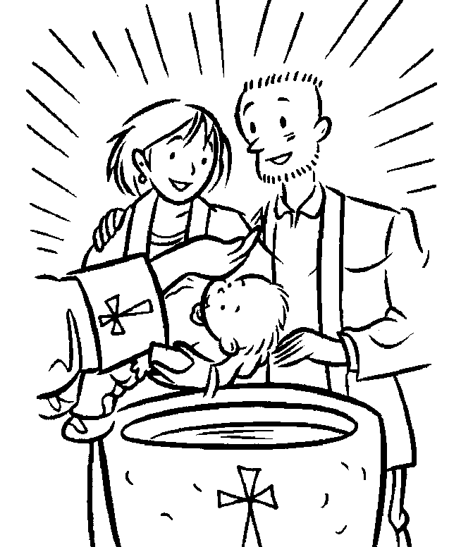 Malvorlage: Taufe (Feiertage und besondere Anlässe) #57458 - Kostenlose Malvorlagen zum Ausdrucken