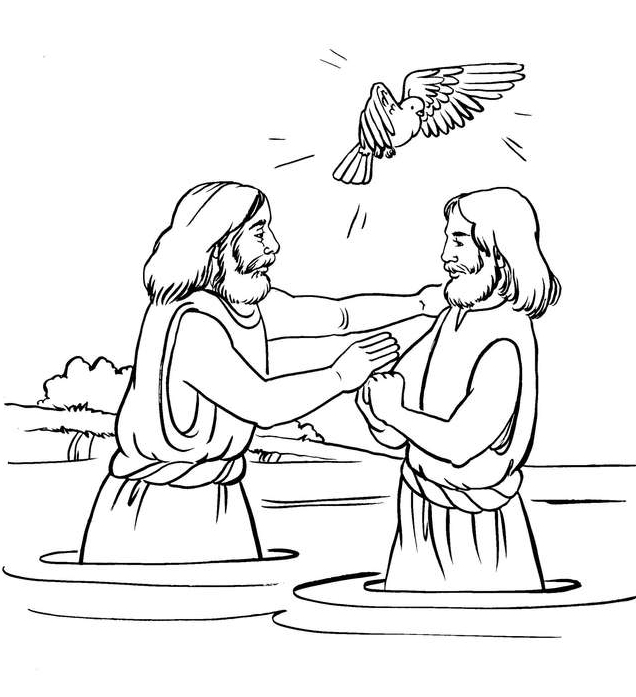 Malvorlage: Taufe (Feiertage und besondere Anlässe) #57561 - Kostenlose Malvorlagen zum Ausdrucken
