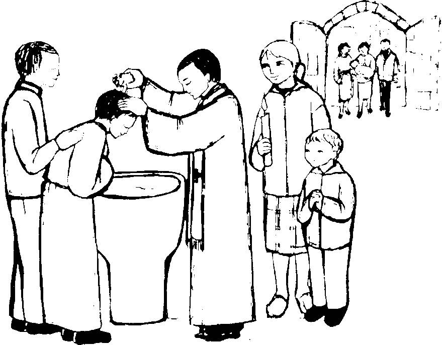 Malvorlage: Taufe (Feiertage und besondere Anlässe) #57564 - Kostenlose Malvorlagen zum Ausdrucken